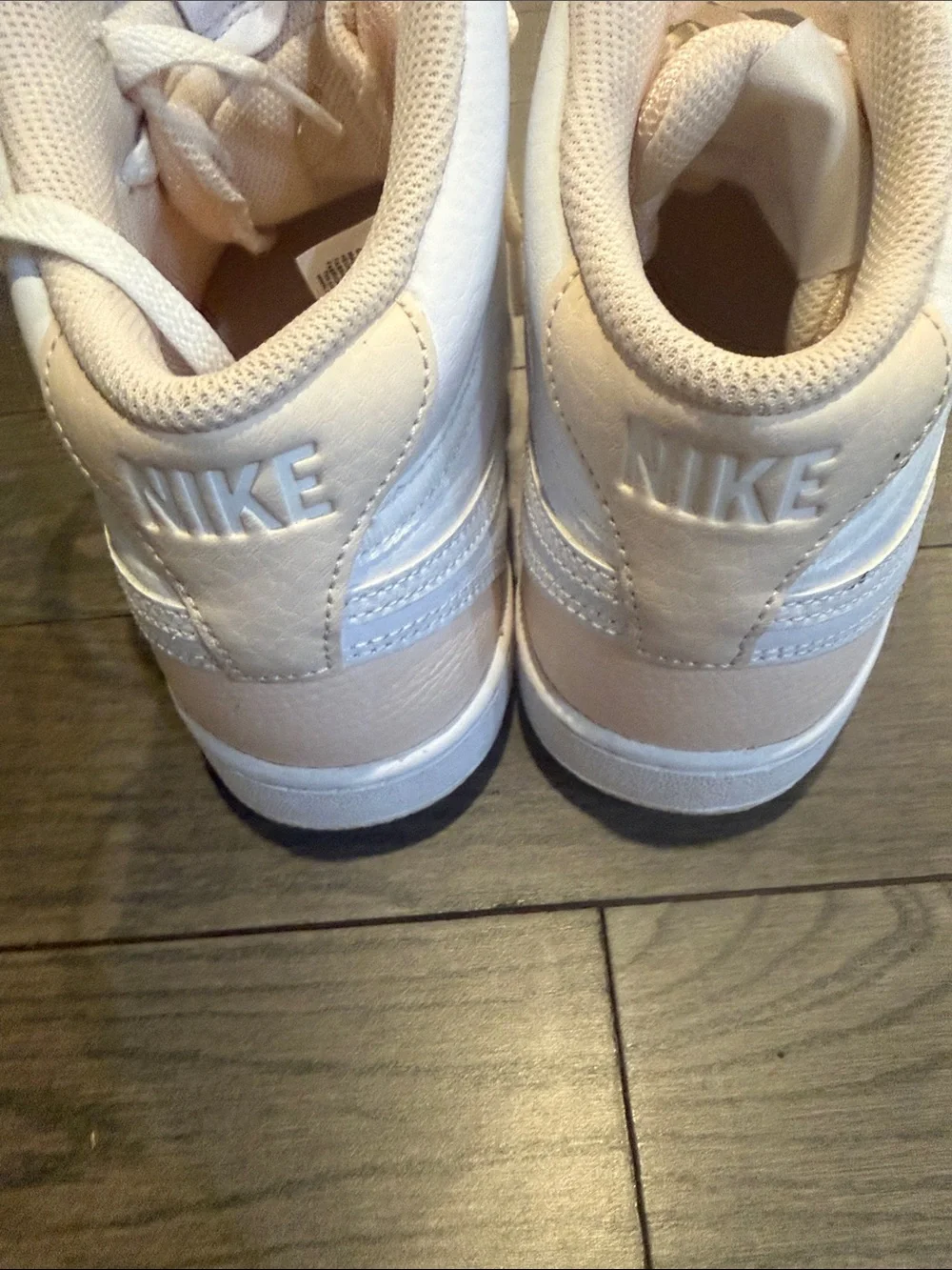 Nike high-Top Sneakers White & Pale Pink - Picture 3 of 7